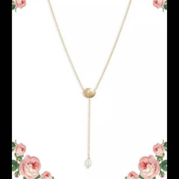 Gorjana Seashell 🐚 Charm Lariat Necklace - Picture 1 of 6